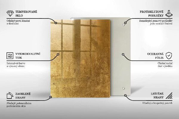 Kryt na varnou desku Zlatá textura pozadí