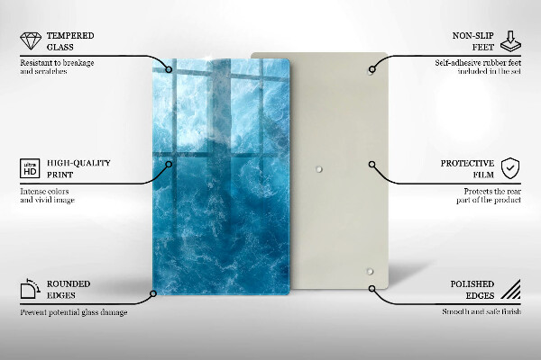 Kryt na varnou desku Modrá voda