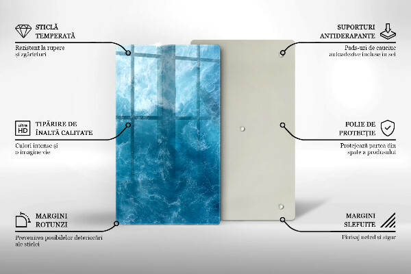 Kryt na varnou desku Modrá voda