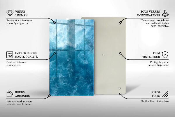 Kryt na varnou desku Modrá voda