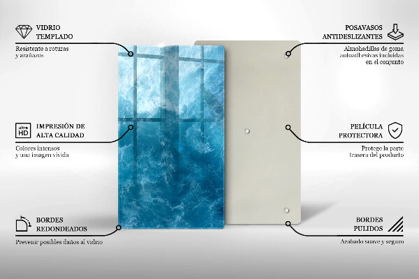 Kryt na varnou desku Modrá voda