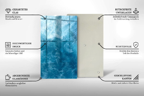 Kryt na varnou desku Modrá voda