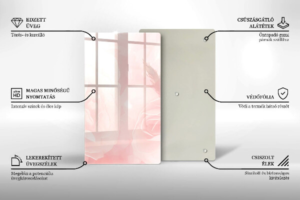 Kryt na varnou desku Pozadí pastelových růží