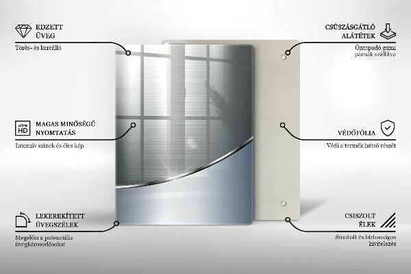 Kryt na varnou desku Kovový abstrakce vzor