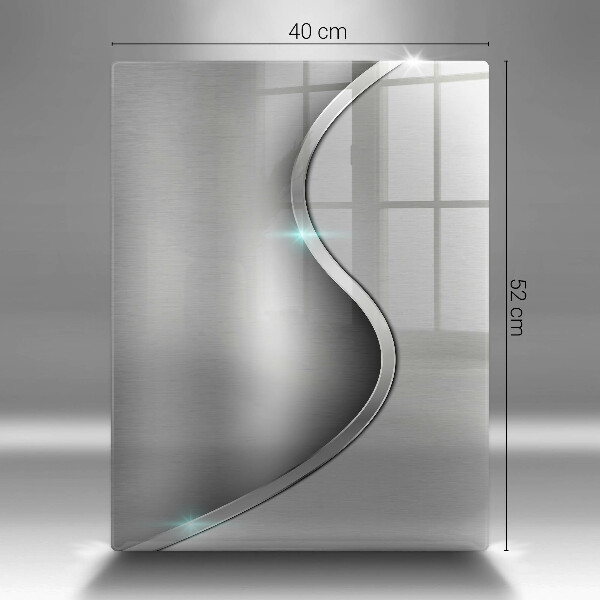 Kryt na varnou desku Abstraktní stříbrný kov