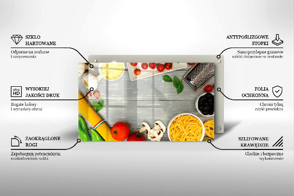 Kryt na varnou desku Kuchyňské jídlo