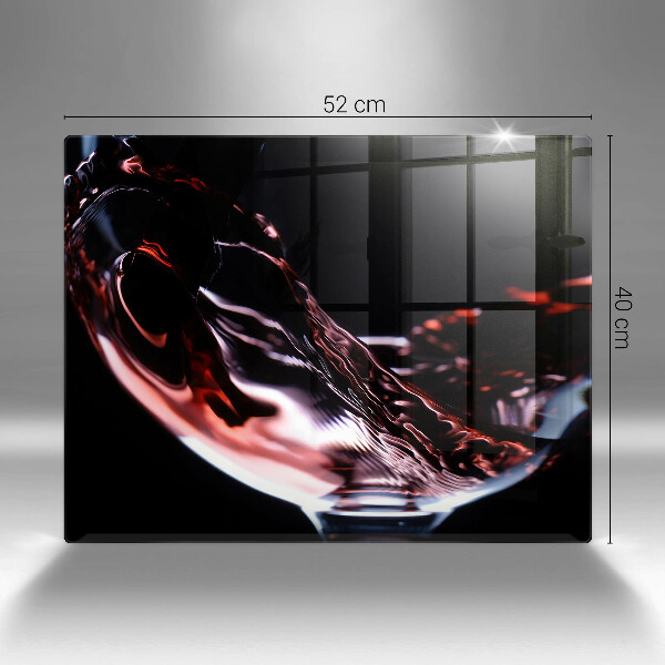 Kryt na varnou desku Sklenka červeného vína