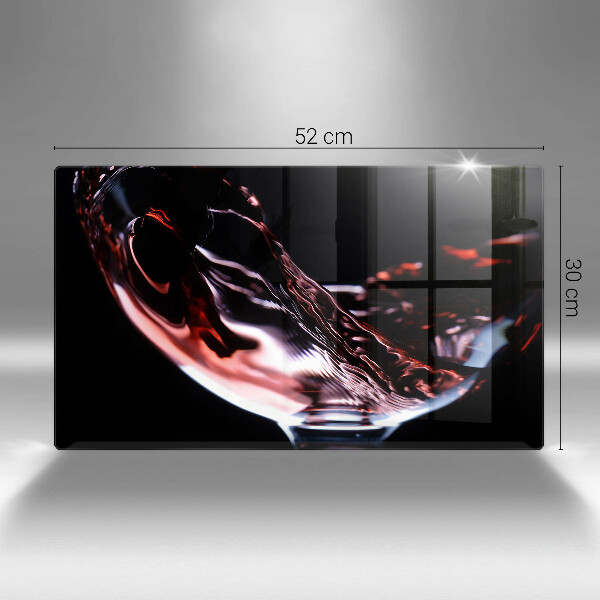 Kryt na varnou desku Sklenka červeného vína