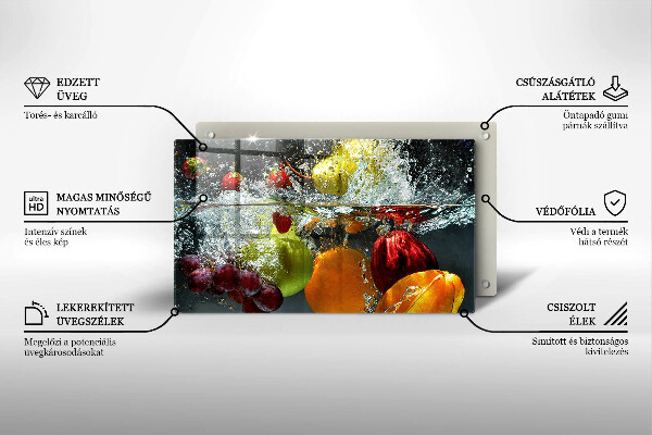 Kryt na varnou desku Šťavnaté ovoce ve vodě