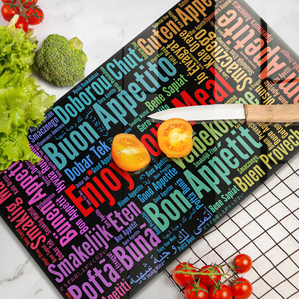 Kryt na varnou desku Titulky jazyky dobré chuti