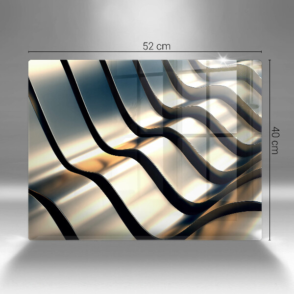 Kryt na varnou desku 3d kovové tvary