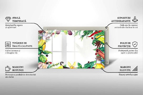 Sklo za sporák Malované jídlo