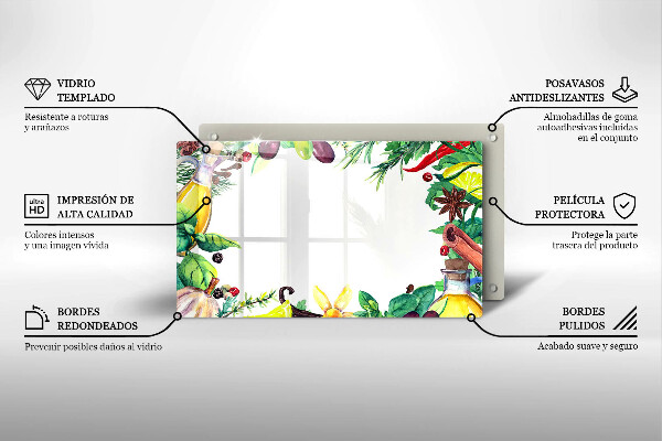 Sklo za sporák Malované jídlo