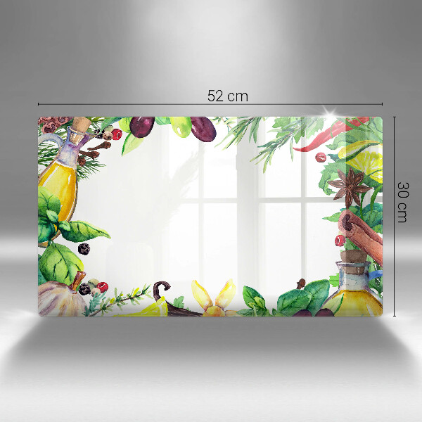 Sklo za sporák Malované jídlo