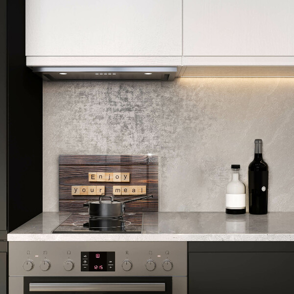 Sklo za sporák Enjoy your meal