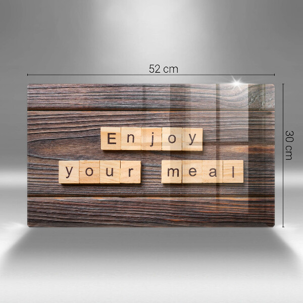 Sklo za sporák Enjoy your meal