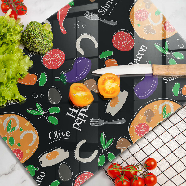 Kryt na varnou desku Jídlo ilustrace