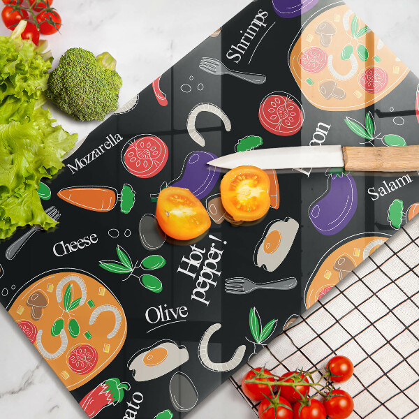 Kryt na varnou desku Jídlo ilustrace