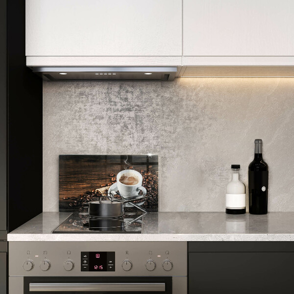 Sklo za sporák Šálek a kávová zrna