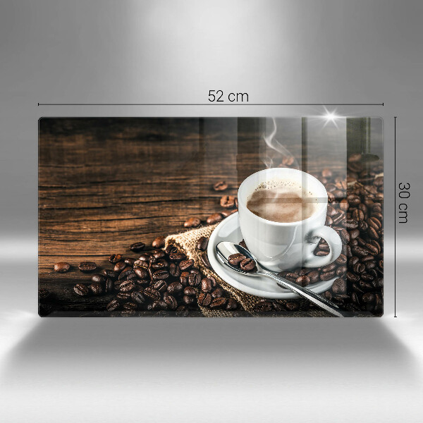 Sklo za sporák Šálek a kávová zrna