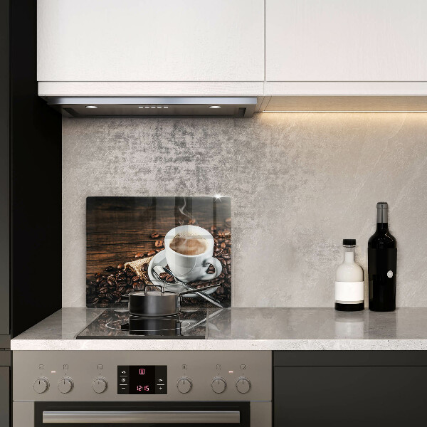 Sklo za sporák Šálek a kávová zrna