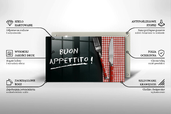 Kryt na varnou desku Buon appetito!