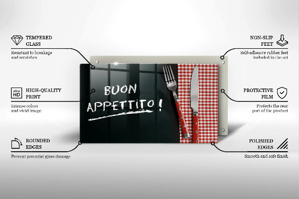 Kryt na varnou desku Buon appetito!