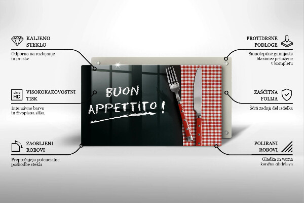 Kryt na varnou desku Buon appetito!