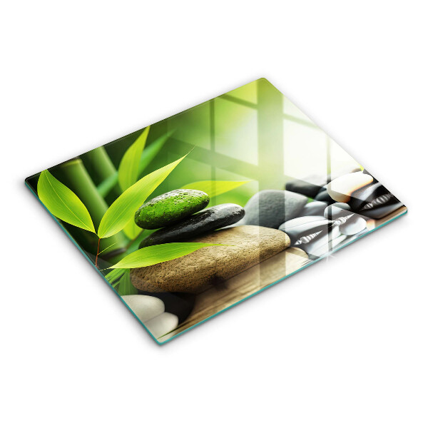 Sklo za sporák Zen bambusové kameny