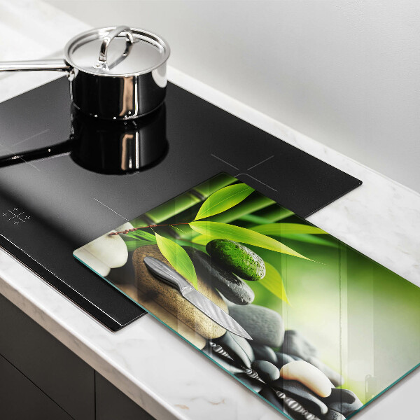 Sklo za sporák Zen bambusové kameny