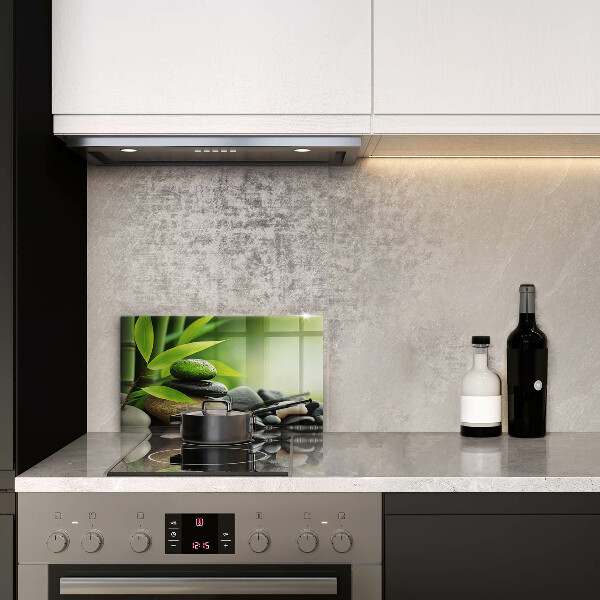 Sklo za sporák Zen bambusové kameny