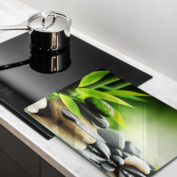 Sklo za sporák Zen bambusové kameny