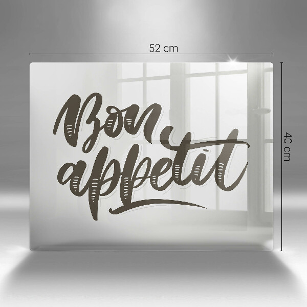 Deska za sporák Bon appetit nápis