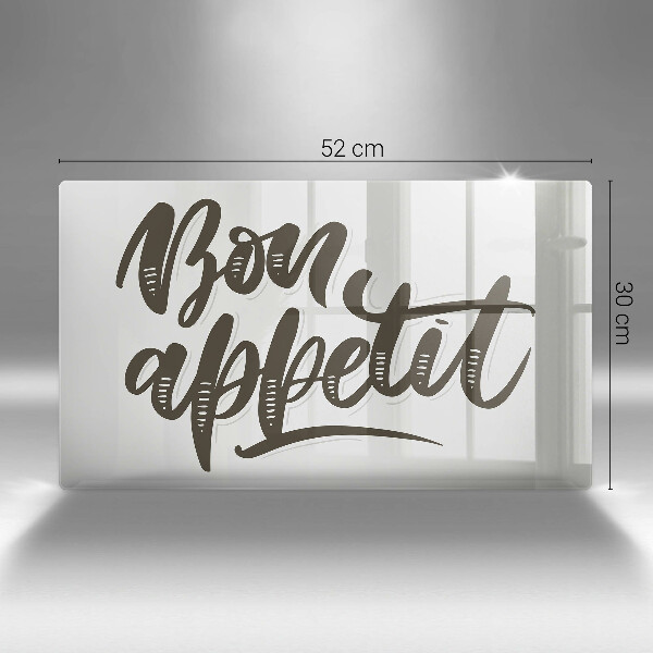 Deska za sporák Bon appetit nápis