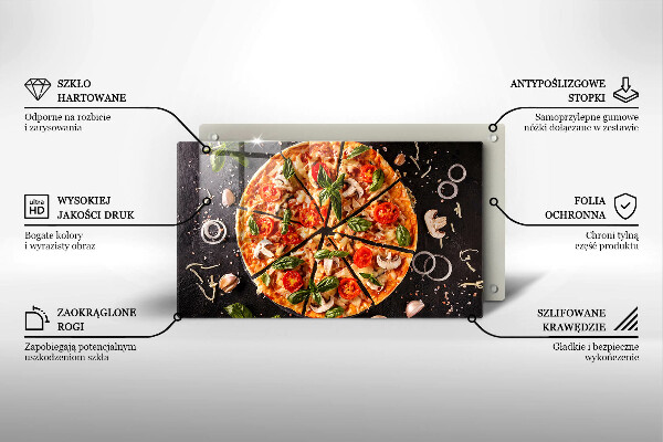 Deska za sporák Pizza s houbami