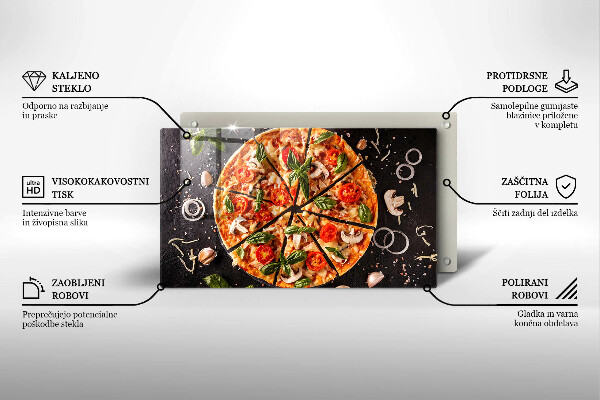 Deska za sporák Pizza s houbami