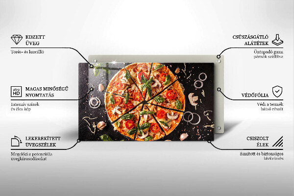 Deska za sporák Pizza s houbami