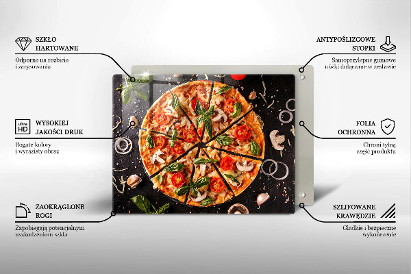 Deska za sporák Pizza s houbami