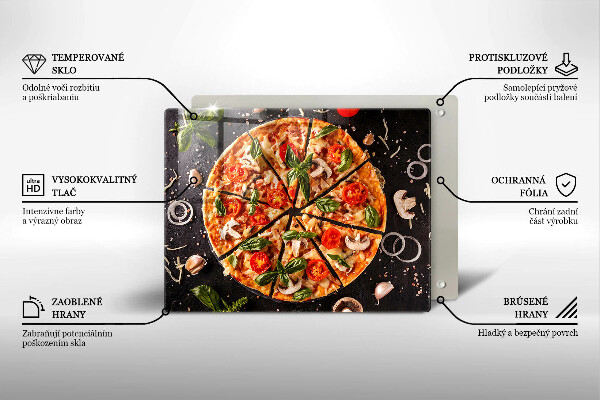 Deska za sporák Pizza s houbami