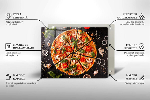 Deska za sporák Pizza s houbami