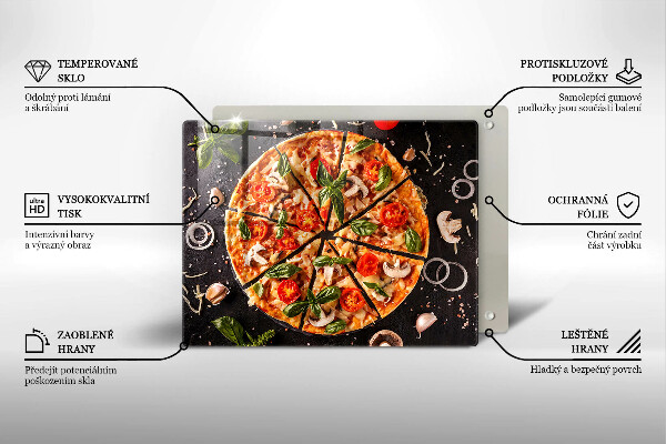 Deska za sporák Pizza s houbami