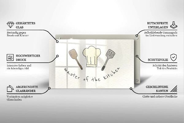 Deska za sporák Master of the kitchen