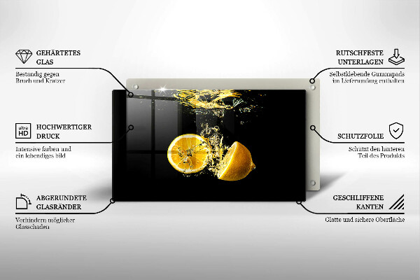 Kryt na varnou desku Šťavnaté citronové ovoce