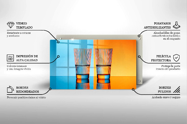 Deska za sporák Dvě sklenice vody