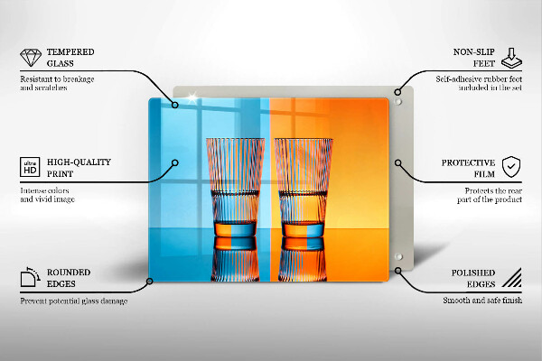 Deska za sporák Dvě sklenice vody