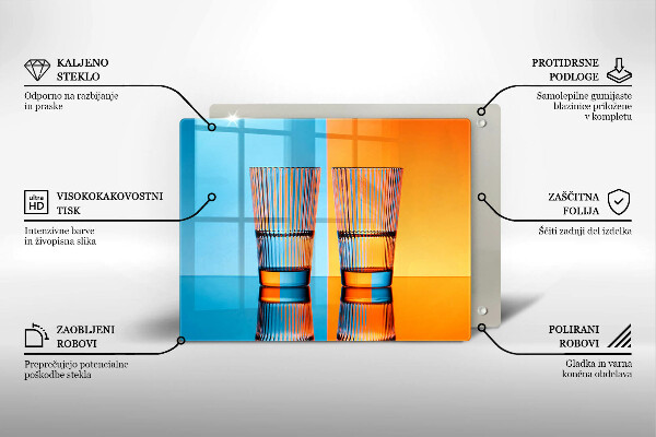 Deska za sporák Dvě sklenice vody