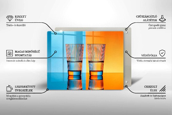 Deska za sporák Dvě sklenice vody