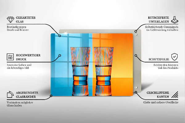 Deska za sporák Dvě sklenice vody