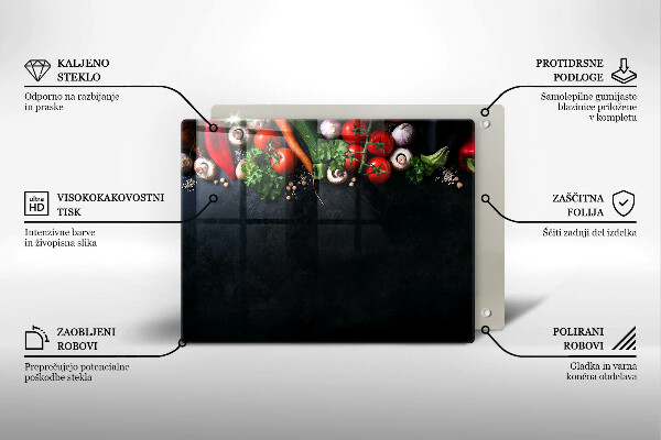 Deska za sporák Barevná zelenina