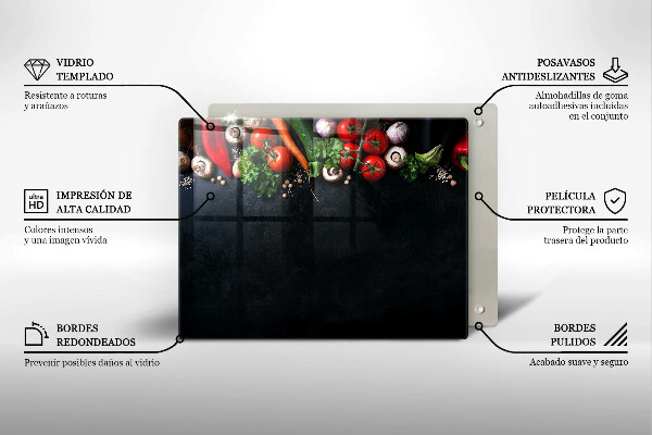 Deska za sporák Barevná zelenina